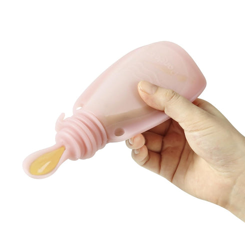 3 Pack Feeder-5.5oz Cereal-7pc Set PandaEar Reusable Silicone Baby Food Pouches with Spoon Leak-Proof Squeeze Pouches