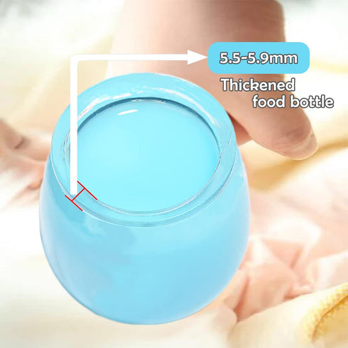 Baby Food Storage Containers, 12 Thickened 4 oz Glass Baby Food Jars with Lids, Small Snack Containers
