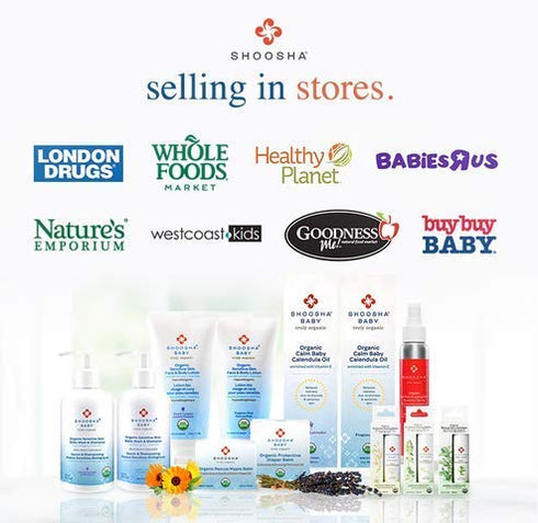 Shoosha Organic Calendula Oil French Lavender for Babies, Hypoallergenic Massage Oil Moisturizer