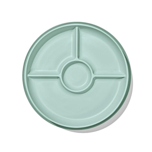 OXO Tot Stick and Stay Suction Divided Plate - Opal by OXO