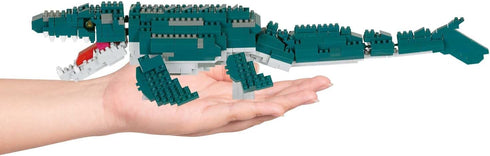 nanoblock - Dinosaurs - Mosasaurus Deluxe Edition, Advanced Hobby Series Building Kit