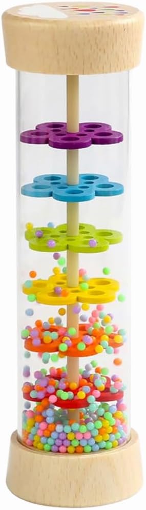Oneshow Wooden Rainmaker Montessori Toys for Baby 6-12 Months, Rain Sticks for Kids, Musical Instruments for 1 Year Old