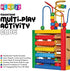 Play22 6 in-1 Counting Counting 8Pcs Wooden Activity Cube for Baby - Baby Activity Play Cube with Bead Maze, Shape
