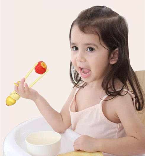 Training Chopsticks for Kids, Anti-dislocation Buckle Design, Includes Portable Box