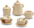 PlanToys Non-Toxic Wooden Tea Set - Play Kitchen Pretend Play Toys for Kids and Toddlers