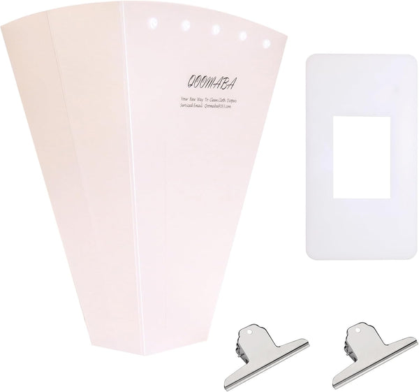 QOOMABA Cloth Diaper Sprayer Splatter Shield for Toilet, Snap Button Diaper Holder &