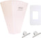 QOOMABA Cloth Diaper Sprayer Splatter Shield for Toilet, Snap Button Diaper Holder &