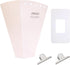QOOMABA Cloth Diaper Sprayer Splatter Shield for Toilet, Snap Button Diaper Holder &