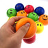 Akusety Neon Colored Smile Funny Face Stress Balls, Bulk Pack of 12 Relaxable 2.5" Toys