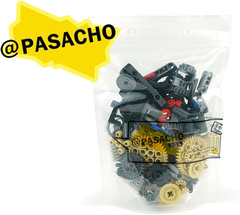 Technical-Pieces-Parts Set, Gears Wheels-and-Axle Pin Connector Pin Rack Steering Wheel Differential, MOC Building