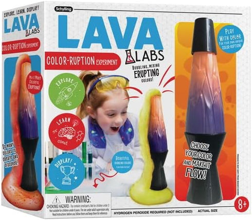 Schylling LAVA Labs - Color-Ruption Science Kit for Hands-on STEM Experiments, Ages 8 and Up