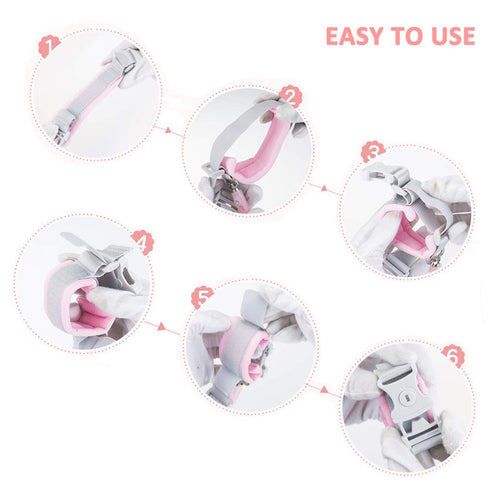 Anti Lost Wrist Link (8.2ft), Socub Breathable Toddler Leash for Child Safety with Key Lock, Pink