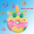 Anboor 13 Inches Squishies Jumbo Unicorn Donut Kawaii Soft Slow Rising Scented Giant Doughnut Stress Relief Toy