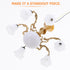 1/12 Angoily Miniature Chandelier Light Scale Dollhouse Ceiling Lamp Mini Lamp Decoration for Dollhouse Accessories