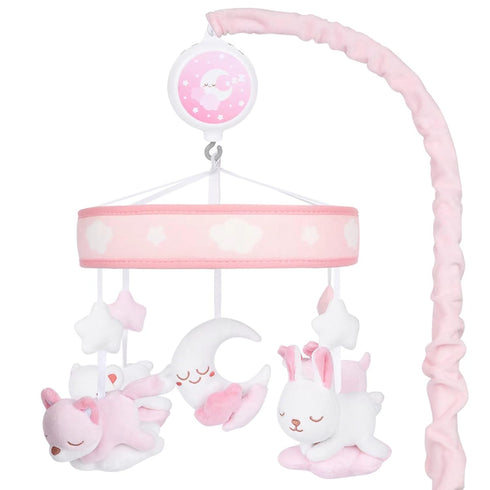 Crib Mobile for Girls, Baby Mobile for Crib with 12 Lullabies Digital