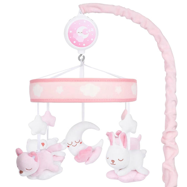 Crib Mobile for Girls, Baby Mobile for Crib with 12 Lullabies Digital