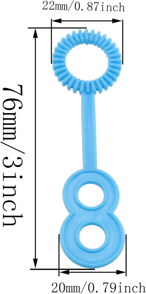 E-outstanding 50pcs Plastic Porous Bubble Stick, Bubble Wand for Outdoor Bubble Making, Interactive Toys (Blue)