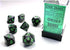 Chessex CHX26445 Dice-Gemini Set, Black/Grey/Green
