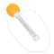 HANABASS Floating Pool Thermometer, Bath Temperature Gauge with Orange Design, Floating Swimming
