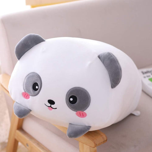 Panda Plush Stuffed Animal, Soft 33.5" Cylindrical Body Pillow Toy Gifts for Kids, Hugging Pillow