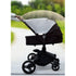 Stroller Sun Shade, Universal Baby Stroller Cover for Sun, Bassinet Blackout Cover (0-6m), Gray