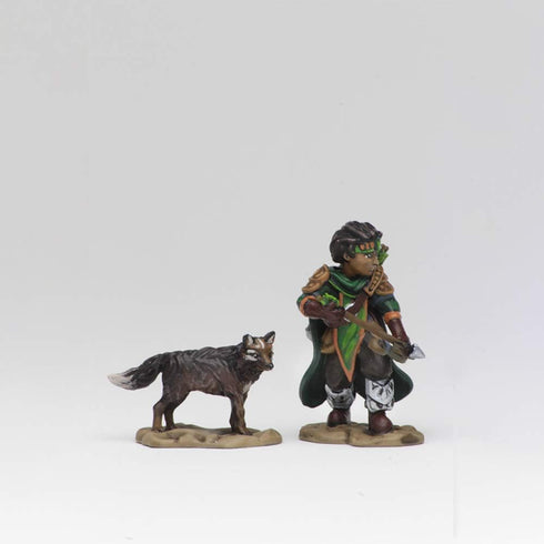 WizKids Wardlings RPG Figures: Boy Ranger & Wolf