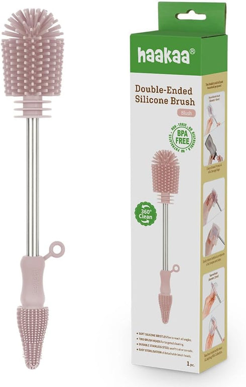 Haakaa Silicone Cleaning Brush Kit Household Cleaning Brushes for Bottles and Crevices
