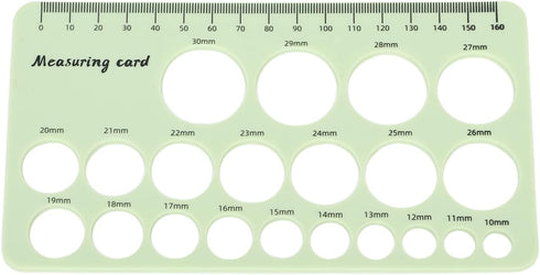 Nurnesy 1.5m Nipple Ruler, Flexible Silicone Breast Flange Measurement Tool for Breast Pump Flange Sizing, Postpartum
