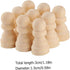 TOYANDONA 50pcs Wooden Chess Pieces Toys - Unfinished Wood Crafts Puzzle Toy - Wood Checker Toys Painting DIY Chess