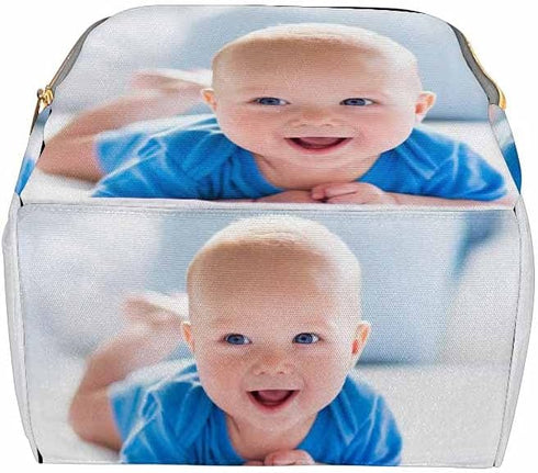 InterestPrint Backpack Day-pack Personalized with Name, Custom Photo Diaper Bag Fashion Nursing Bags Shoulder Bag