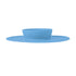 Nuby Sure Grip Silicone Feeding Bowl, Toddler Suction Plate for 6+ Months, Blue