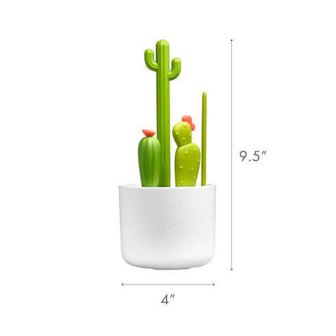 Set Set 4 Count Boon Cacti Bottle Cleaning Brush - Includes Bottle Brush, Nipple Brush, Detail Brush, and Straw Brush