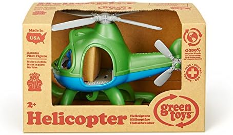 Green Toys Helicopter in Green/Blue