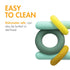 Boon Hoop Silicone Baby Teether - Soothing Teether for Infants - Ages 0 to 12 Months