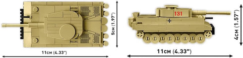 WWII Tiger I 131 Tank, COBI Historical Collection