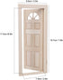 Dollhouse Door, 1:12 Wooden Miniature Simulated Door Model Toy Accessory for Doll House