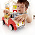 Hape Wooden Dollhouse Family Car - Red Push Vehicle Accessory for Doll House Furniture Set, L: 8.9, W: 3.5, H: 5.1 inch