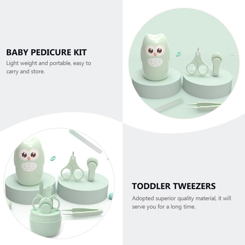 Set Baby Nail Clipper Kit for Newborns Safe Nail Scissors for Infants Comfort Grip Handles Toddler Manicure File