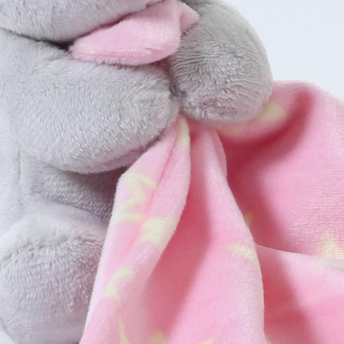CREVENT Cozy Plush Baby Security Blanket Loveys for Baby Girls, Animal Face, Baby Shower Gifts for Newborns