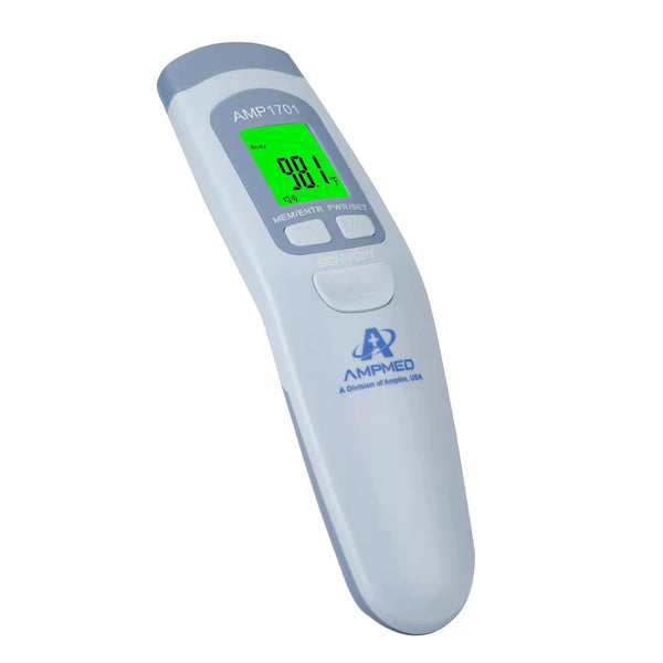 Non-Contact Forehead Thermometer Amplim for Kids and Adults - Touchless Digital Fever Thermometer