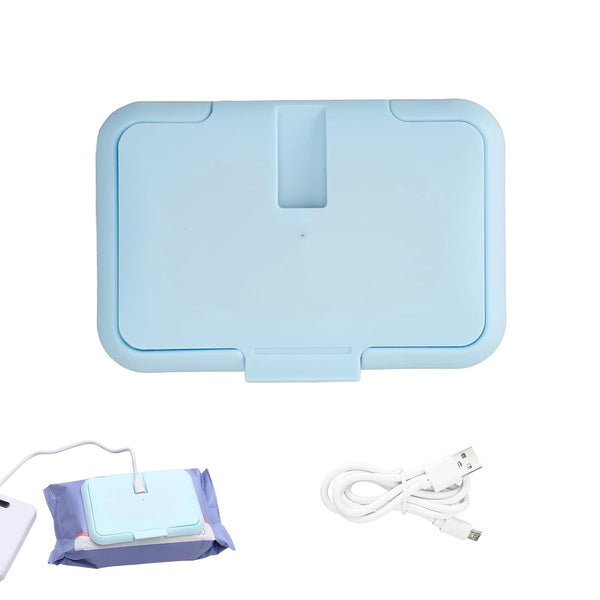 Jwthee Baby Wipe Warmer, Constant Temperature Evenly Heating Portable USB Wet Wipe Heater
