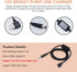 12 Volt USB Car Adapter for Medela Sonata, Ameda Purely Yours, Spectra S1 S2 Breast Pump, Easy to Carry for Travel