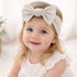 (2, 3-36 Baby Girl Headbands-Infant,Toddler Cotton Handmade Hairbands with Bows Child Hair Accessories Powder Pink
