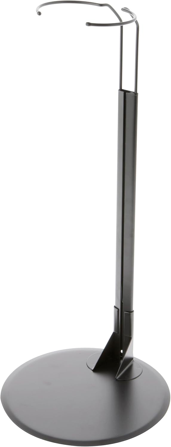 Plymor DSP-15B Black Adjustable Doll Stand, Fits 25-34 Inch Dolls, Waist 3.75 to 5 Inches Wide