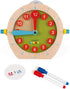 Janod Learn to Tell Time - Wooden Educational Teaching Clock for Ages 5+, J05076
