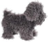 Apricot Lamb Toys Plush Dark Grey Poodle Dog Puppy Stuffed Animal Soft Cuddly 8.3 Inches Perfect for Child