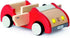Hape Wooden Dollhouse Family Car - Red Push Vehicle Accessory for Doll House Furniture Set, L: 8.9, W: 3.5, H: 5.1 inch