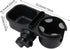 3 in 1 Universal Stroller Snack Tray with Cup Holder, Multifunctional Attachment for Bumper Bar (Black)