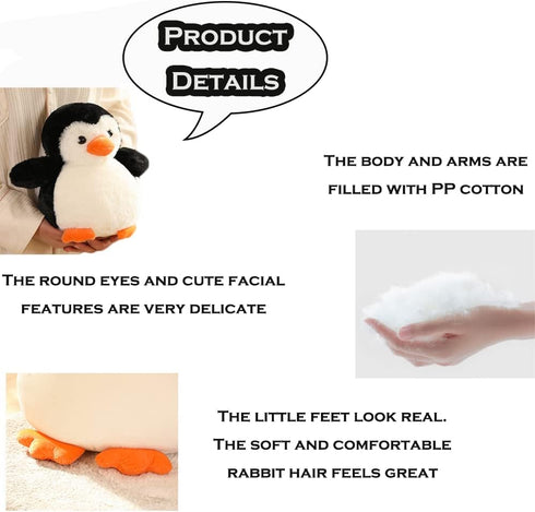 CHELEI2019 8.7" Penguin Plush Toy - Soft Stuffed Animal Gift for Kids, Girls