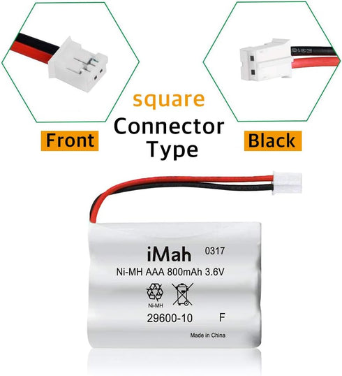iMah 29600-10 Summer 28650 29000 29000A 29040 29030 Ni-MH Battery Replacement for Infant Baby Monitor Wide View & Clear